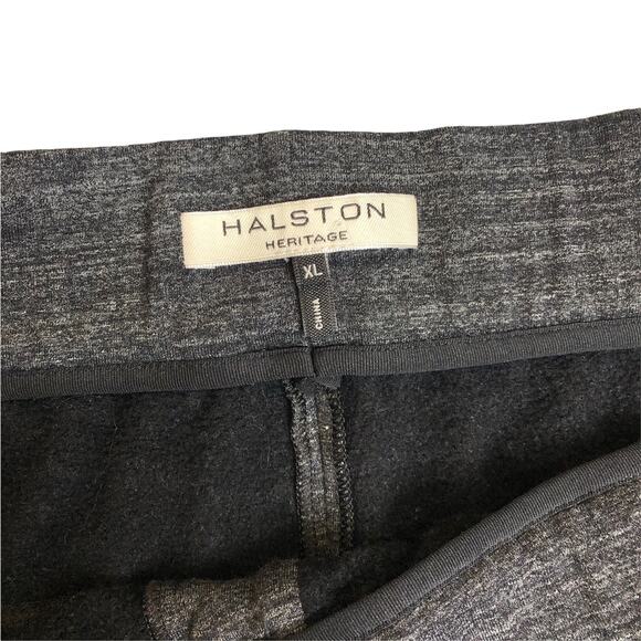 Halston Heritage  Gray Sweatpants Joggers Black Tuxedo Stripe XL - Picture 5 of 6